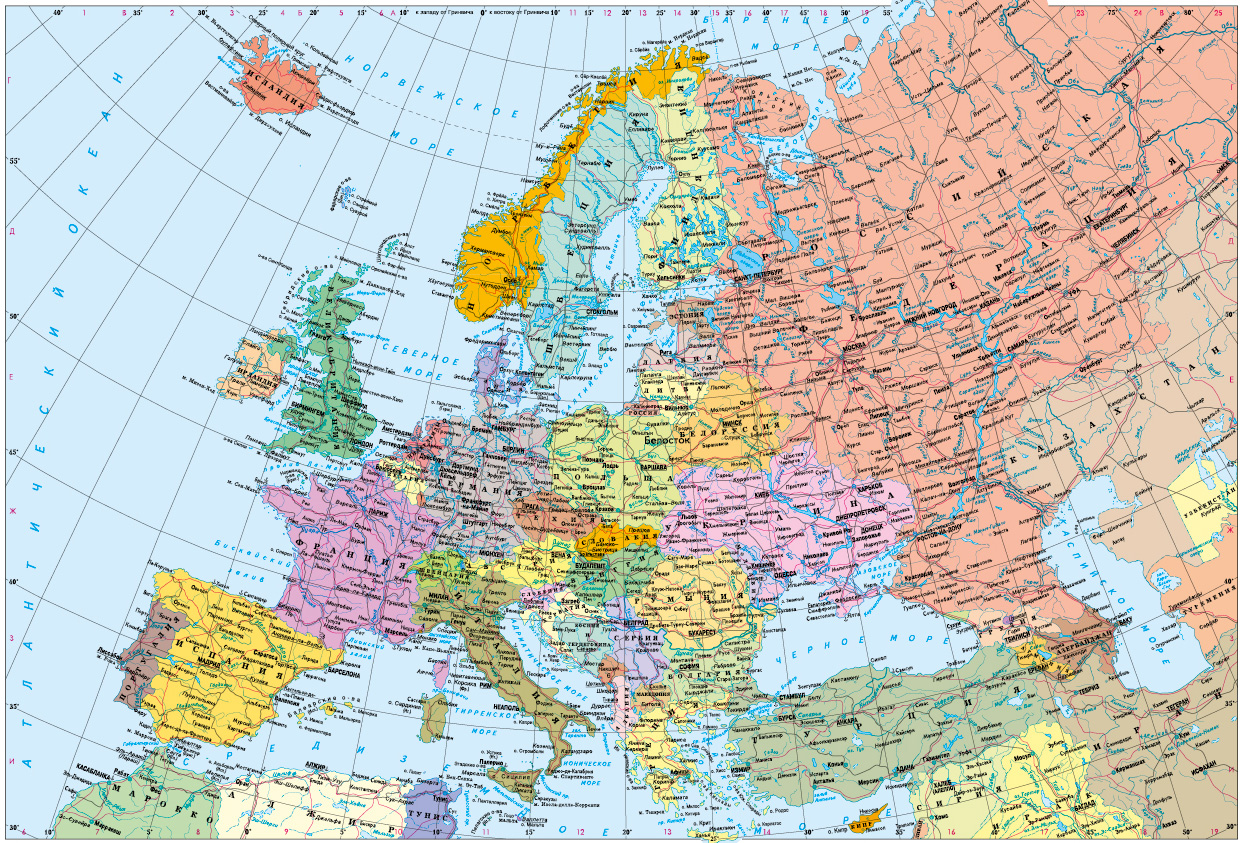49 параллель на карте россии. Карта Европы политическая крупная. Европа карта со странами на русском языке. Географическая карта Европы со странами крупно на русском. Карта Европы политическая карта Европы.