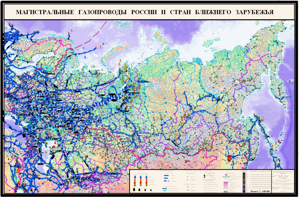 Карта Газопроводов