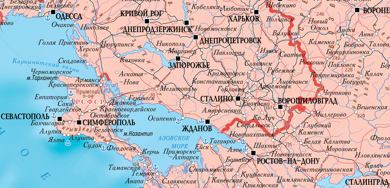 Одесса и область карта